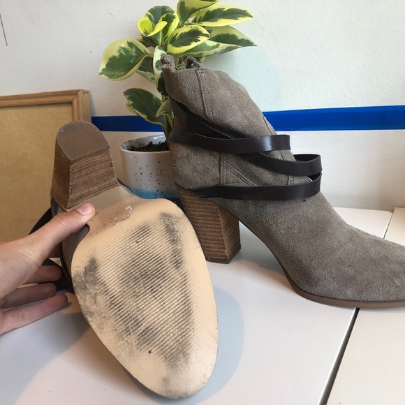 Suede Heel Booties - Picture 3 of 3